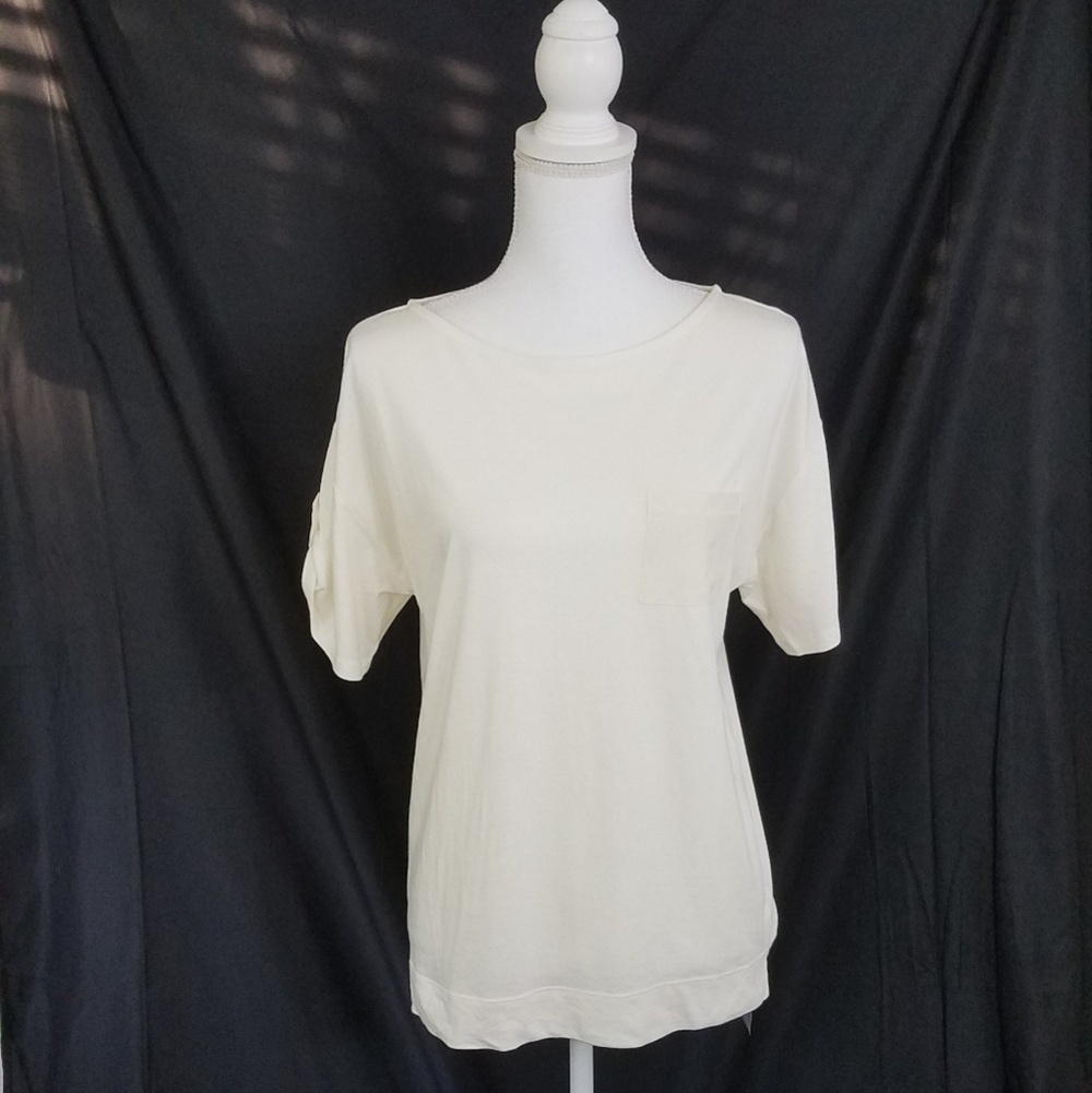 Talbots Cream T Shirt S NWT